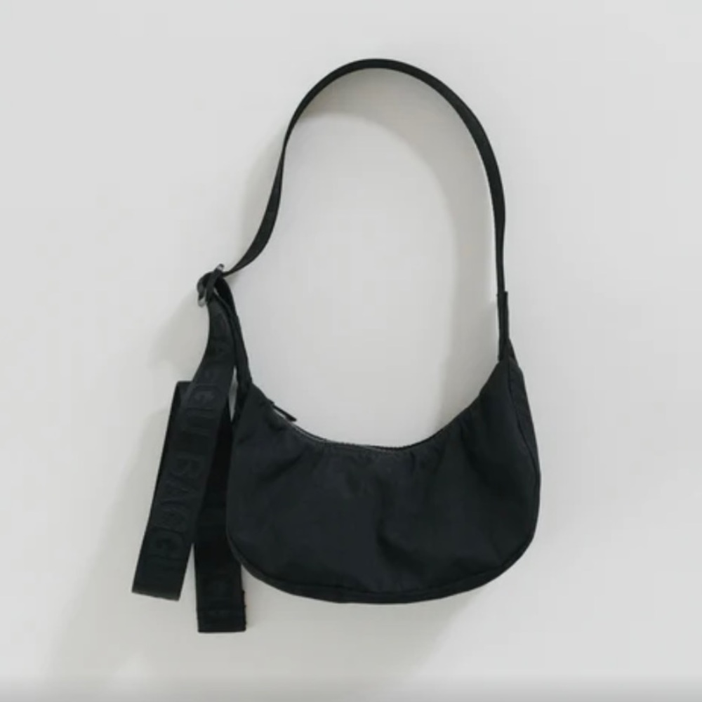 New baggu mini crescent bag in black (NWT)